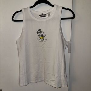 Disney Parks Unisex White Sketchbook Mickey Tank Top Small NWT